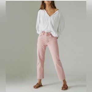 Women’s Lucky Brand 90s Loose Crop High Rise Denim Straight Leg size 6/28